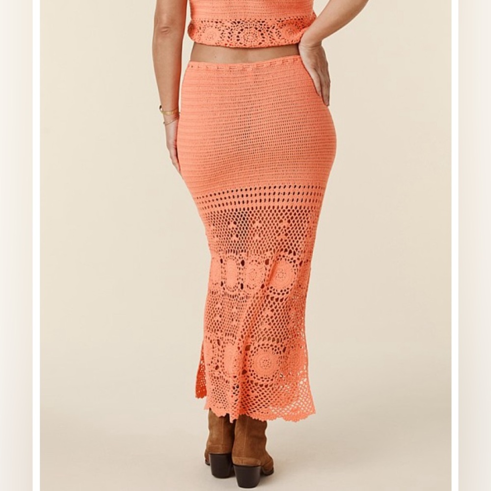 BNWOT Spell Let The Sunshine Crochet Set in Peach 🍑🌞 - Picture 5 of 12